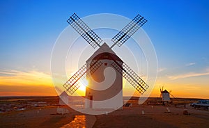 Mota del Cuervo windmills in Cuenca