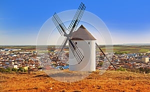 Mota del Cuervo windmills in Cuenca photo