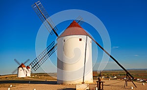 Mota del Cuervo windmills in Cuenca photo