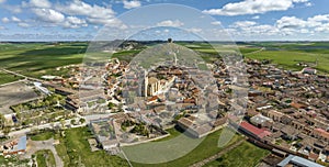 Mota del Marques in Valladolid, aerial panoramic view
