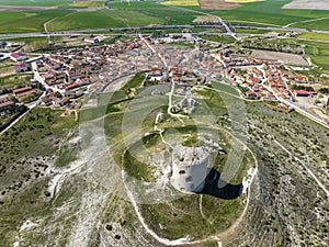 Mota del Marques in Valladolid, aerial panoramic view