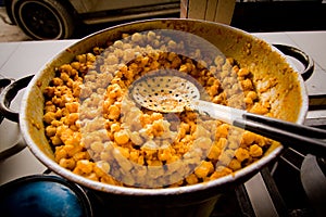 Mote pillo hominy traditional ecuadorian food photo