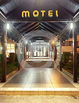 Motel entrance