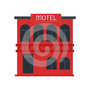 Motel icon vector sign and symbol isolated on white background, Motel logo concept