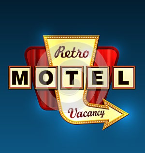 Motel roadsign