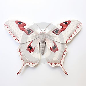 Moth Image In The Style Of Georgia O\'keeffe