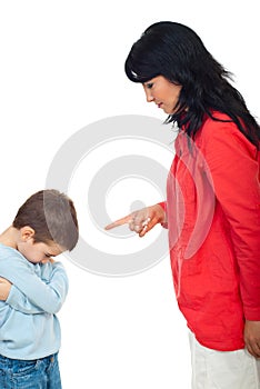 Mother argue her son