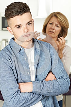 Mother Arguing With Teenage Son