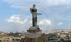 Mother Armenia Statue or Mayr hayastan in Yerevan.
