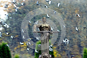 Mother Armenia Statue or Mayr hayastan in Yerevan photo