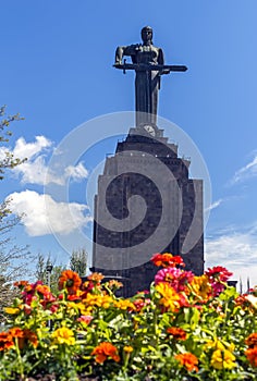 Mother Armenia Statue in Yerevan city, Armenia photo
