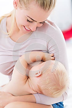 Mother Breastfeeding Baby