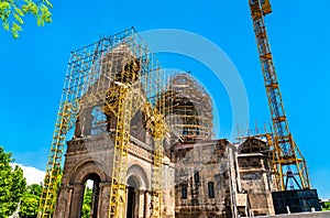 Mother Cathedral of Holy Etchmiadzin under restauration. Armenia