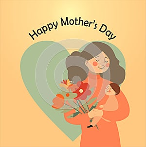 Mother and child on Mother\'s Day