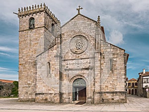 The Mother Church of Caminha, Viana do Castelo district. Gothic church in Caminha, north of Portugal photo
