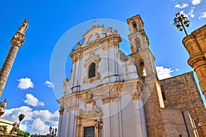 Mother Church of St. Andrea. Presicce. Puglia. Italy.