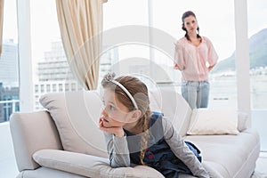 Mother and daughter not talking after argument