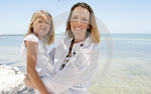 Mother and daughter portrait