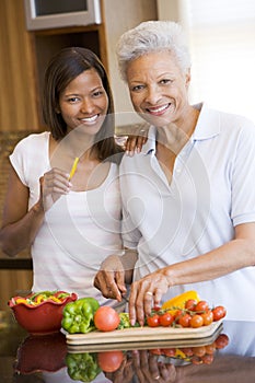 Madre preparación comida 