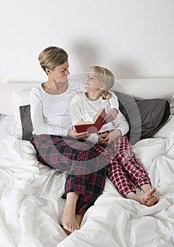 Mother and Daughter Reading