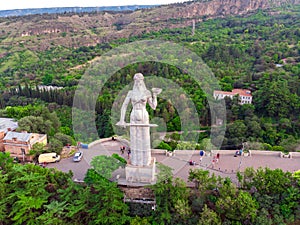 Mother of the Georgian or Kartlis Deda, the 20-metre Aluminium Statue of a Woman in Georgian National Dress, Sololaki Hill,
