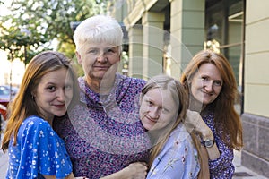 Mother, grandmother, granddaughters