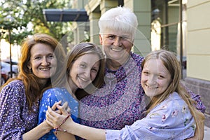 Mother, grandmother, granddaughters