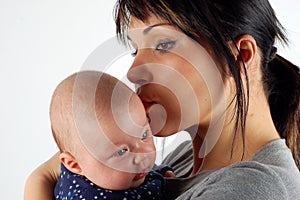 Mother holding baby #11