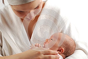 Mother holding baby #7