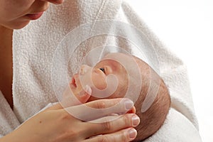 Mother holding baby #7