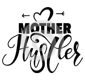 Mother hustler vector stock illustration.