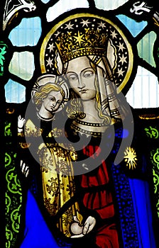 Mother Mary with Jesus in her arms