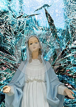 Mother Mary mother of Jesus Christ INRI photo