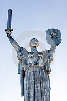 Mother of the Motherland monument in Kiev, Ukraine.