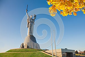 Mother Motherland monument in Kiev, Ukraine