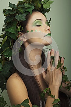 Mother nature praying