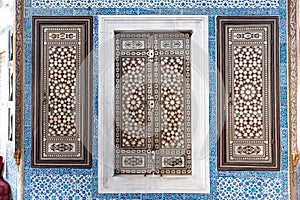 Mother of Pearl Inlay in Topkapi Palace, Istanbul, Turkey