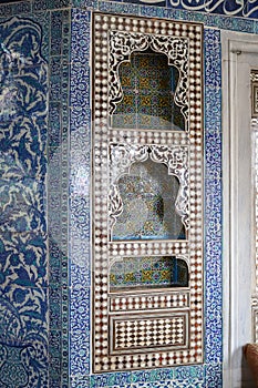 Mother of Pearl Inlay in Topkapi Palace, Istanbul, Turkey