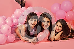 Mother`s daughters. Love, fashion, punchy pastels, celebration.