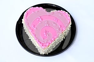 Mother's Day or birthday, message of love forever. Romantic cake for two