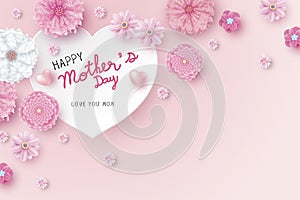 Mother`s day card concept design