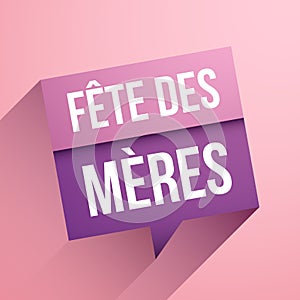 Mother`s Day in French : FÃÂªte des MÃÂ¨res photo