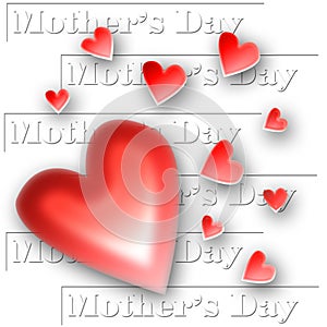 Mother's Day Hearts Collage