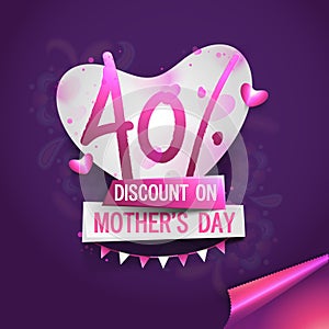 Mother's Day Sale Poster, Banner or Flyer.