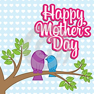 Mother's Day Vector Wish Card