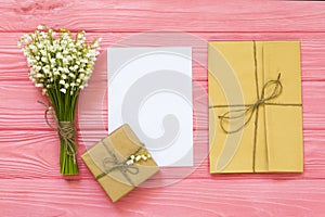 Mother`s day. Women`s day. Valentine`s day, Birthday greeting concept background. top view, flat lay, mockup