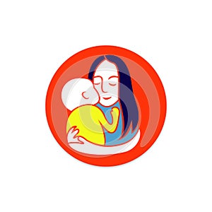 Mother`s Love and Care Concept Illustration 2