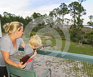 Mother and Son Marksmanship photo