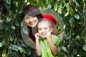 Mother Son Portrait