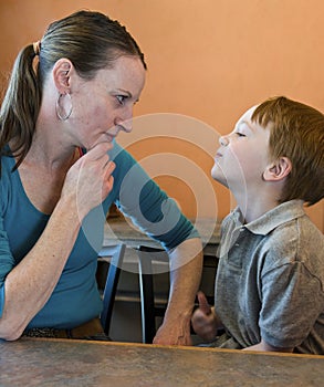 Mother-son standoff